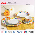 18PCS Decal Porcelain Square Shape Food Plate Use for Home Hotel